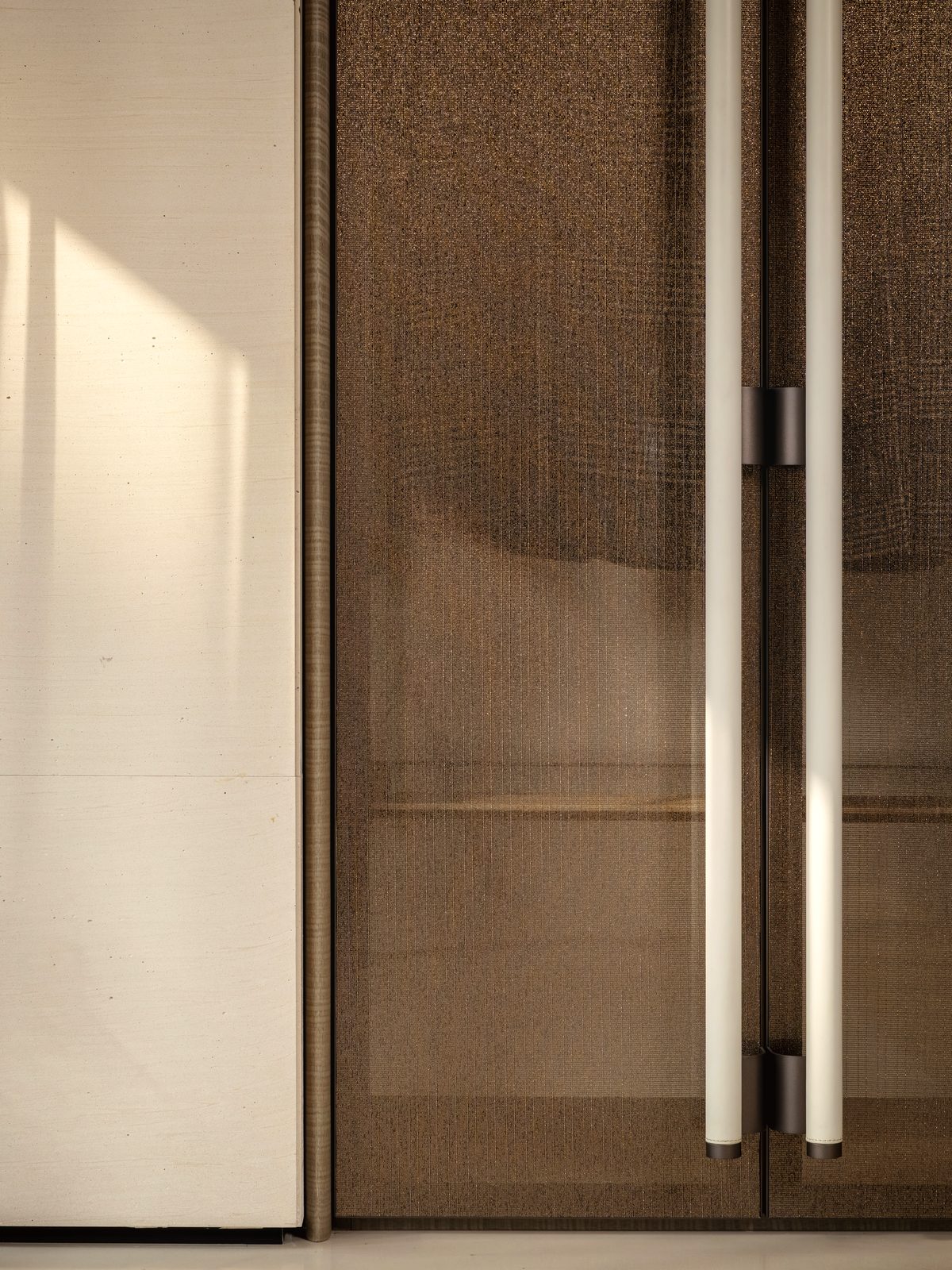Mesh-laminated Glass
