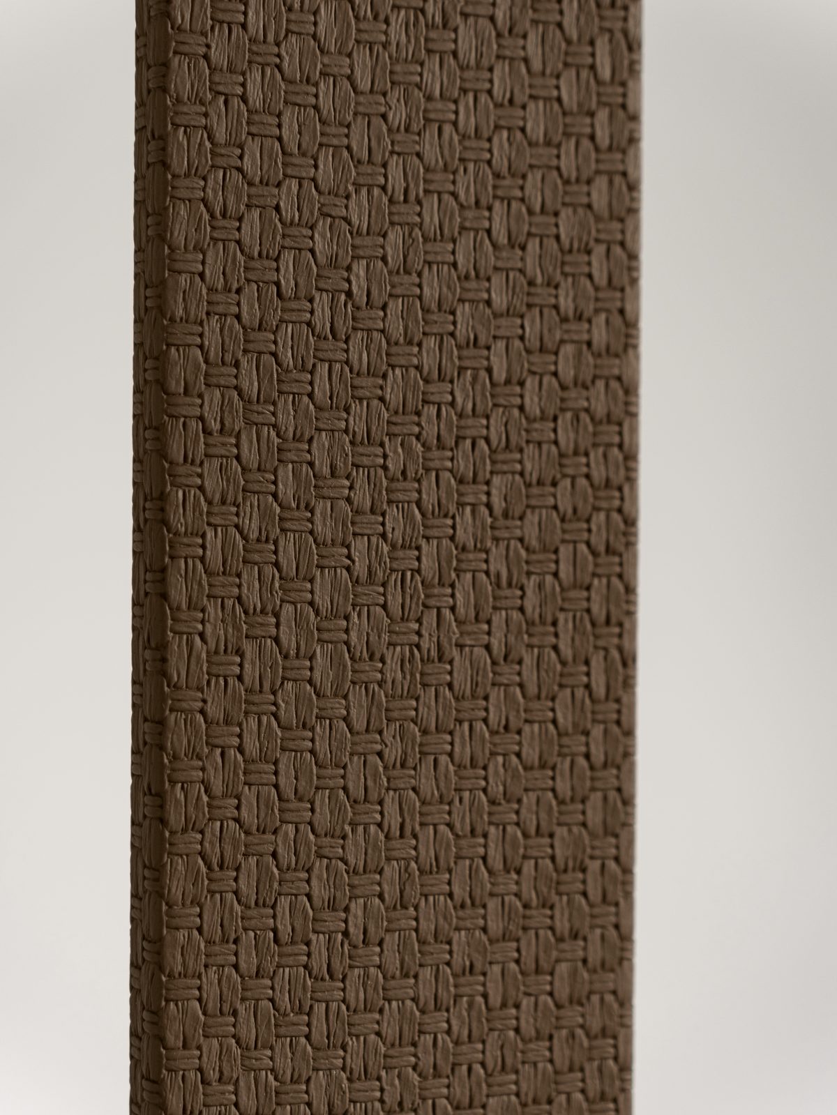 Woven Leather — Deep Brown